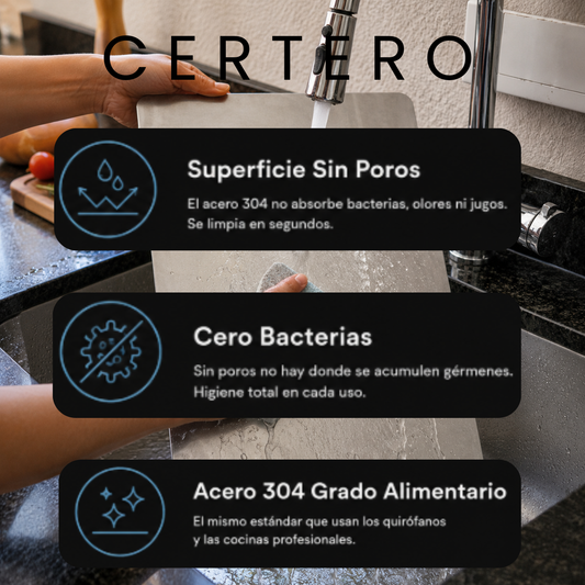 Tabla de Acero Inoxidable CERTERO