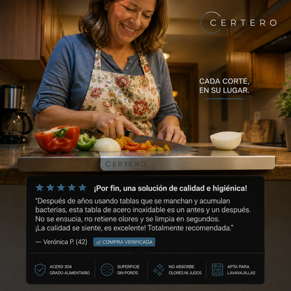 Tabla de Acero Inoxidable CERTERO